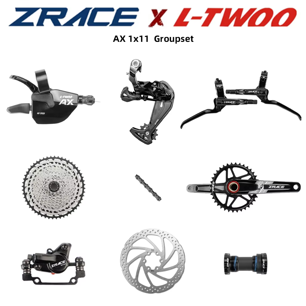 Groupe de transmission VTT LTWOO AX11 11 vitesses + dérailleur arrière 11s + cassette / pédalier / frein / chaîne ZRACE