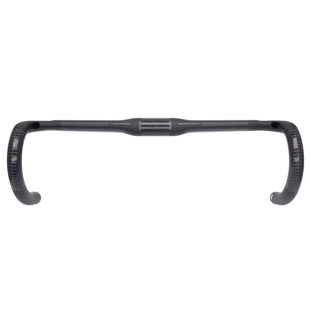 Guidon de câblage interne pour vélo de route Vitchey entièrement en carbone. Finition en surface : diamètre mat 31