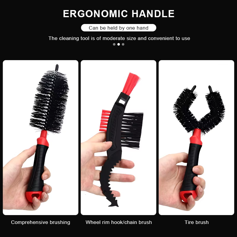 RIDERACE nettoyeur de chaîne de vélo Kit de brosses de nettoyage de cyclisme Portable épurateur