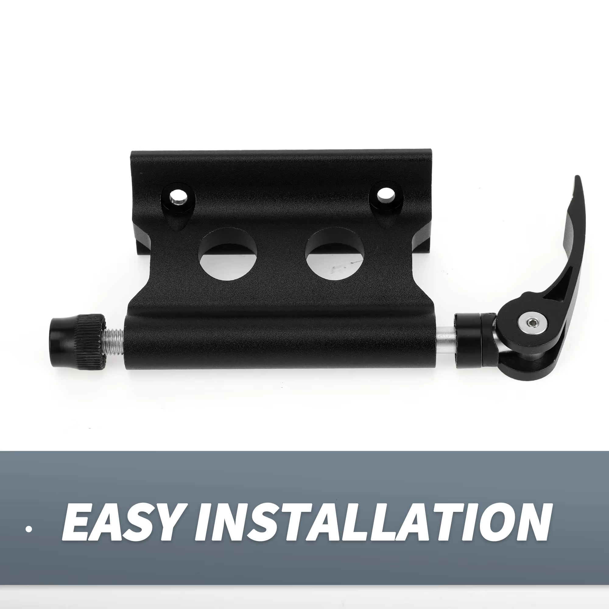 X Autohaux 1 pièce support de montage de fourche de vélo universel à dégagement rapide Portable en alliage d'aluminium noir