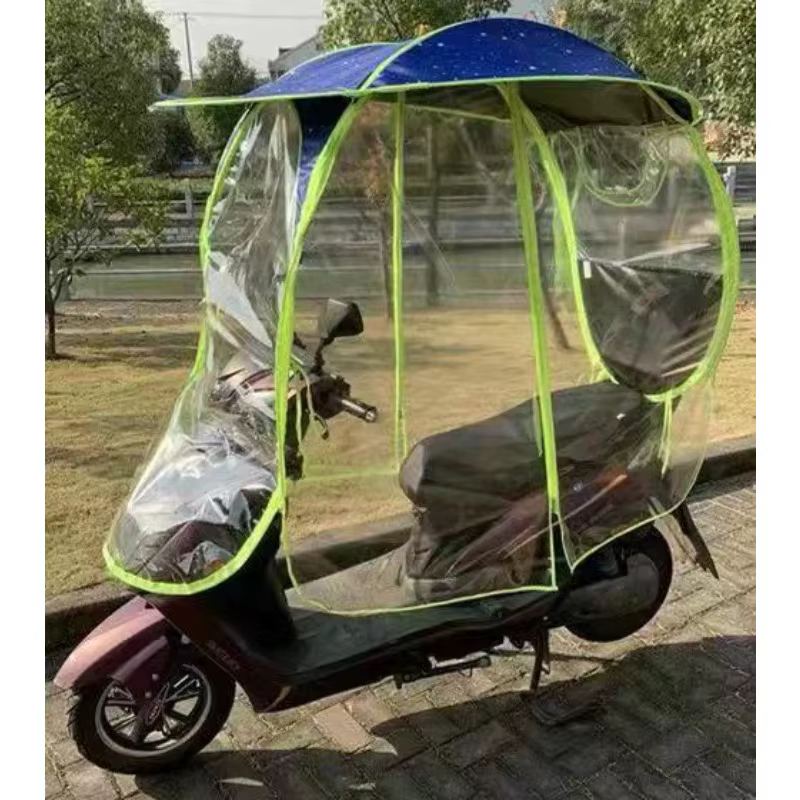 Nouvelle auvent semi-fermé pour scooter et moto électriques