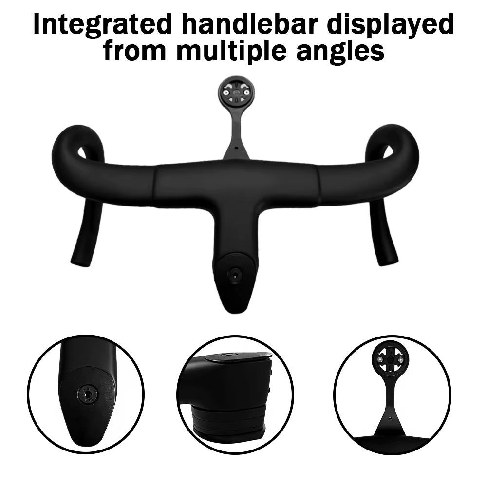 Guidon de vélo de route intégré en fibre de carbone T1000 Pinarello