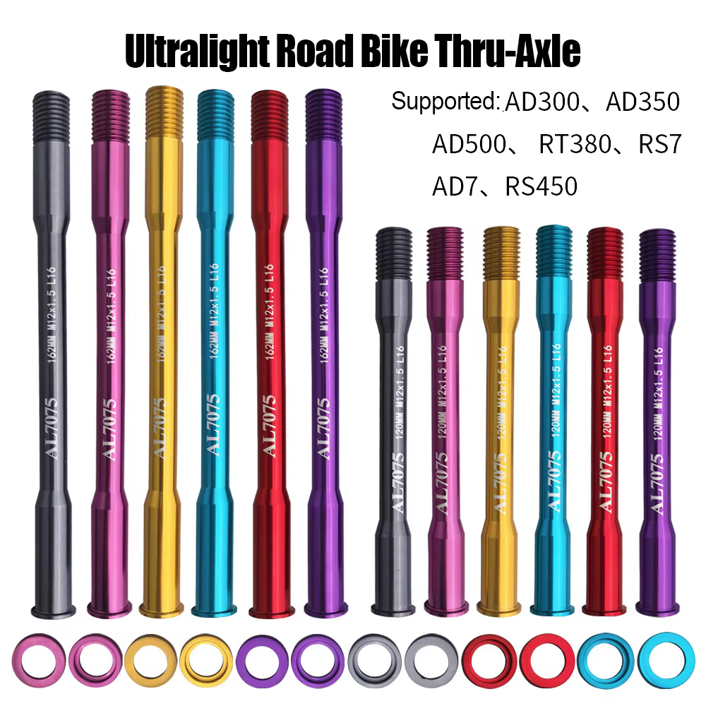 Kit d'axe traversant pour vélo de route en alliage d'aluminium ultra-léger