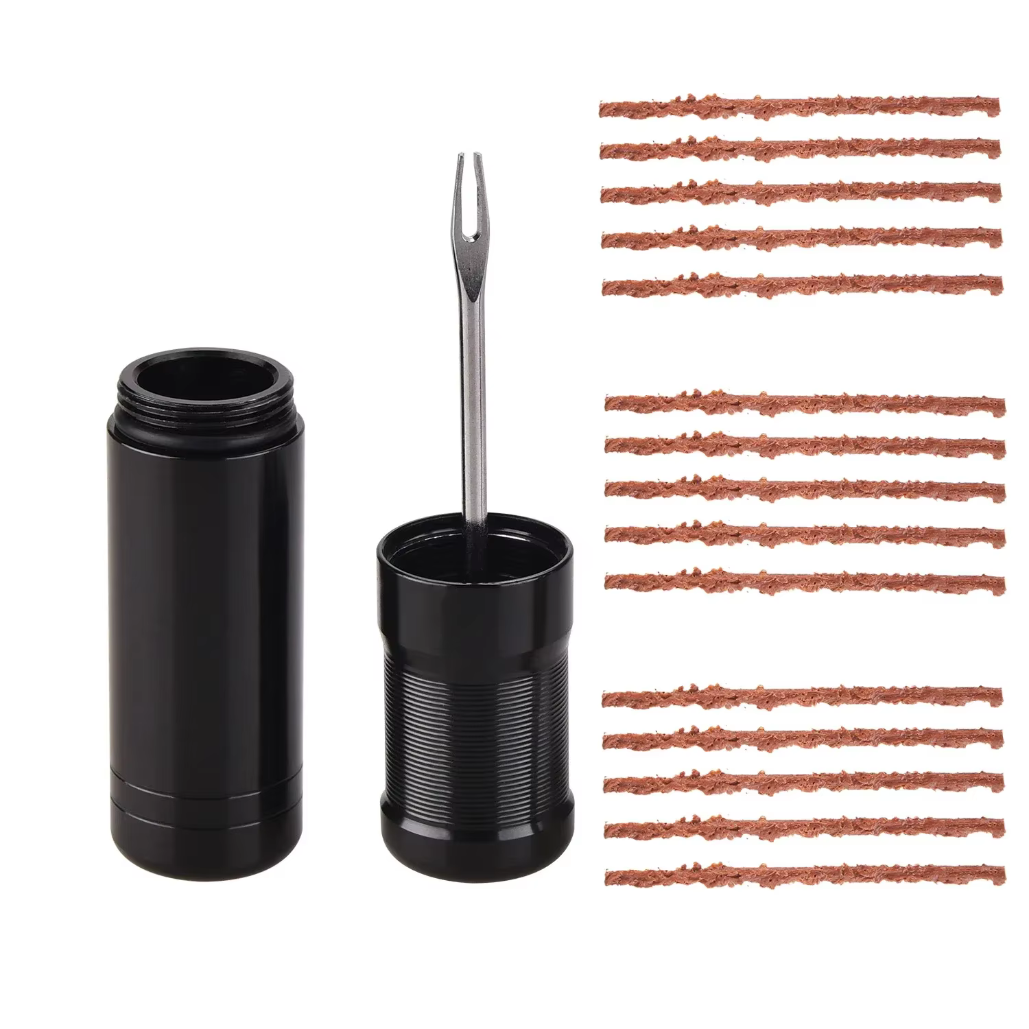 Kit de réparation de pneus sans chambre à air pour vélos de route et VTT-bouchon en caoutchouc