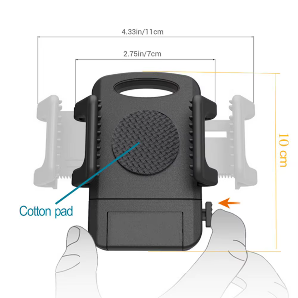 Xnyocn-Support universel de téléphone pour vélo et moto, socle rotatif à 360 degrés, avec pince, pour smartphone