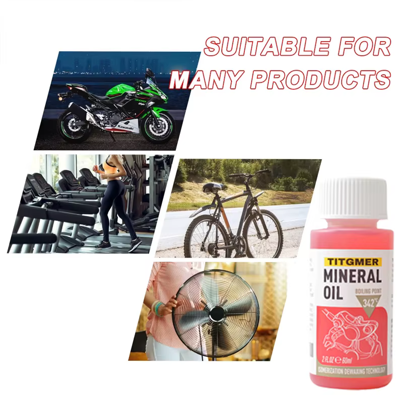 1/2/4/6/8/10/12 pièces système d'huile minérale de frein de vélo 60ml huile fluide cyclisme vélos de montagne pour