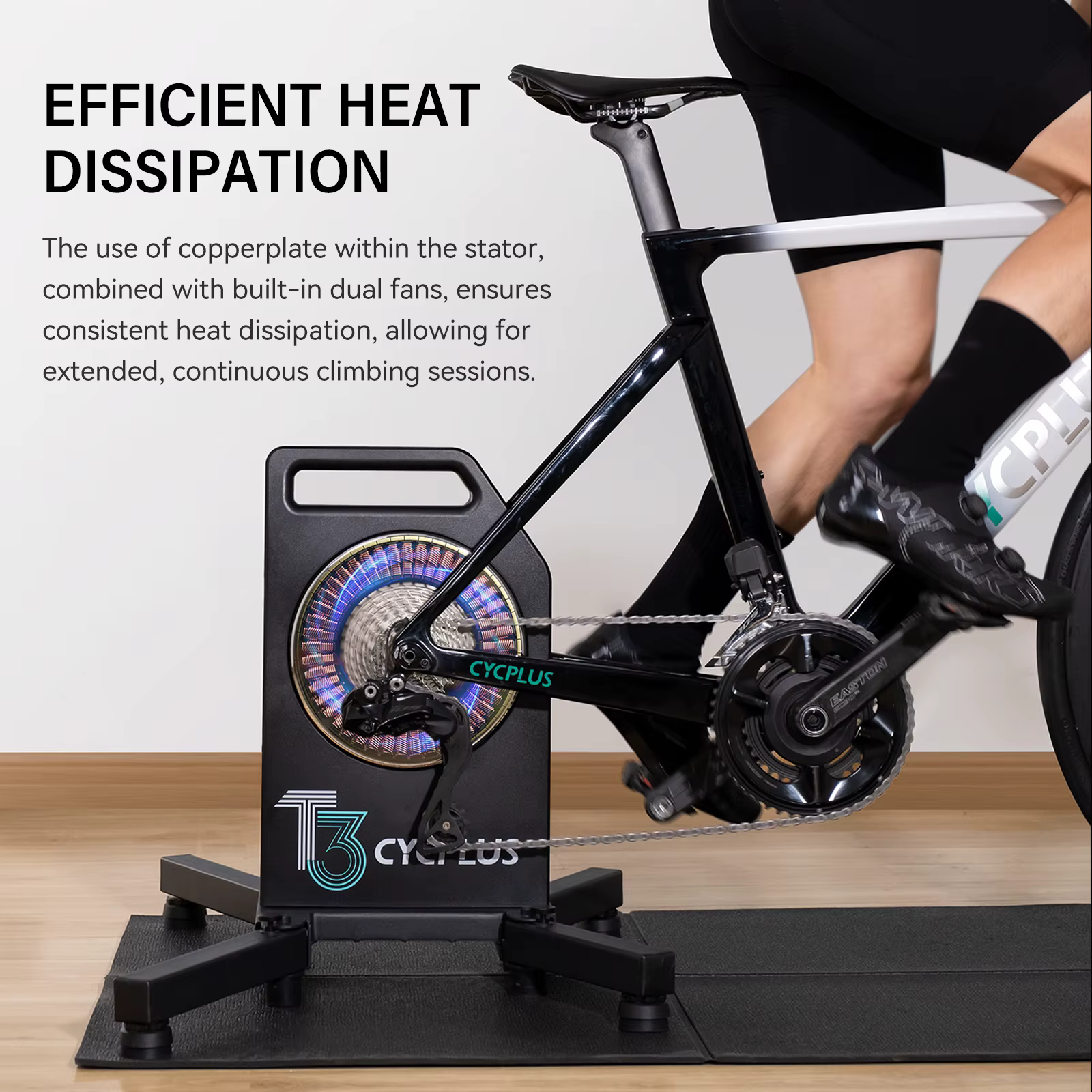 CYCPLUS T3 vélo d'entraînement en salle intelligent entraîneur à domicile rouleau