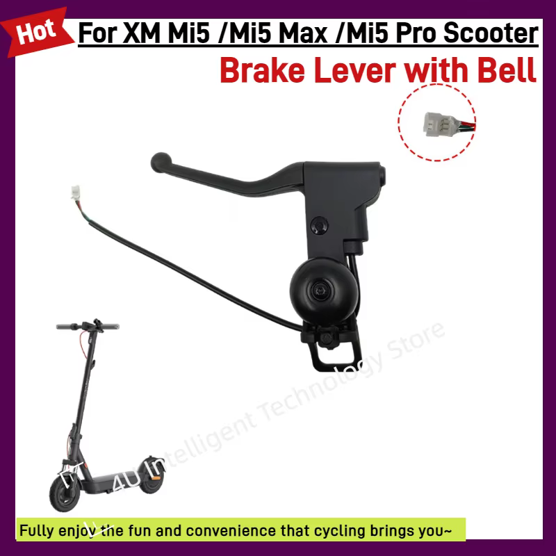 Levier de frein gauche avec sonnette pour trottinette électrique mi 5/5 Max/5 Pro