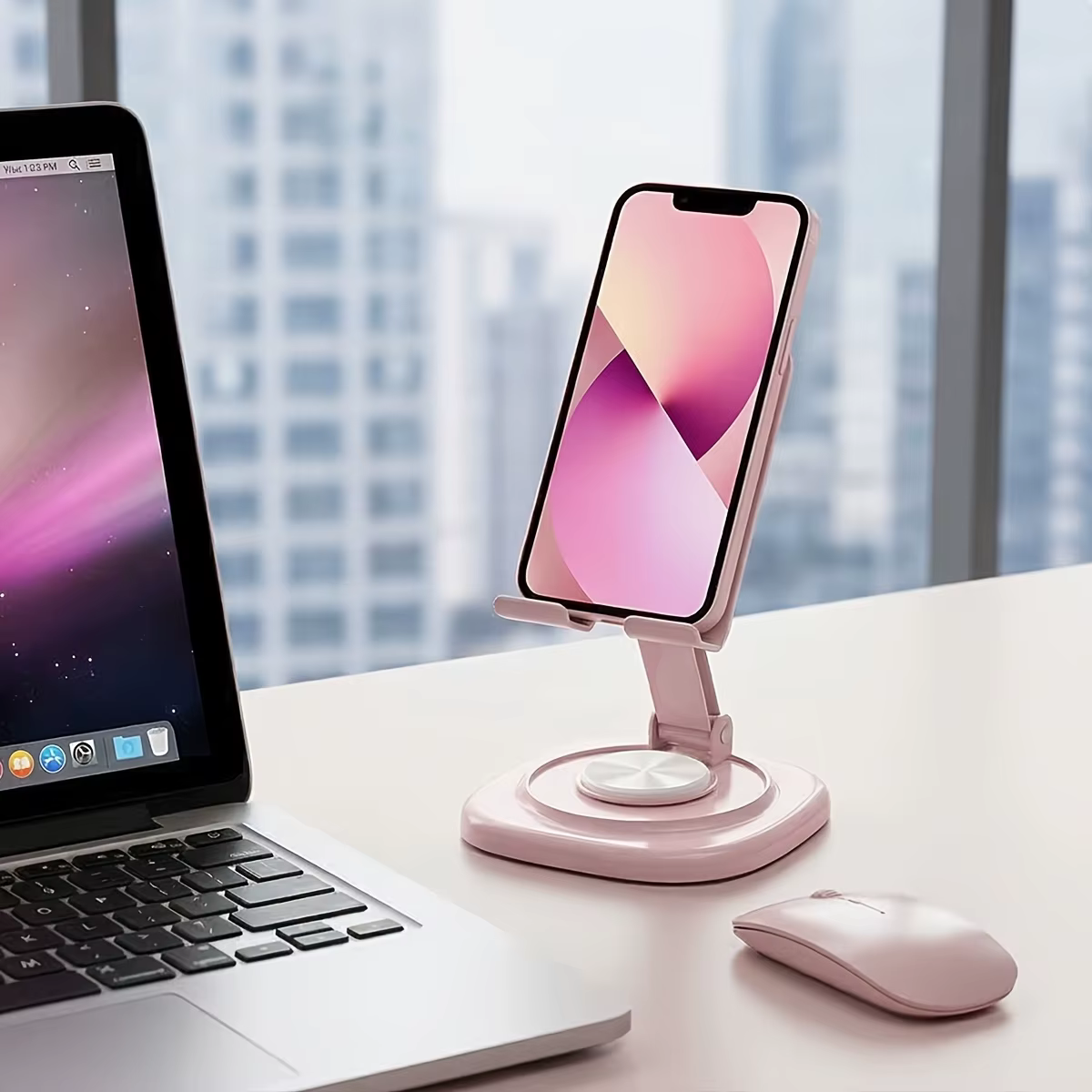 Pack de 1 360 ° Support de téléphone rotatif et pliable