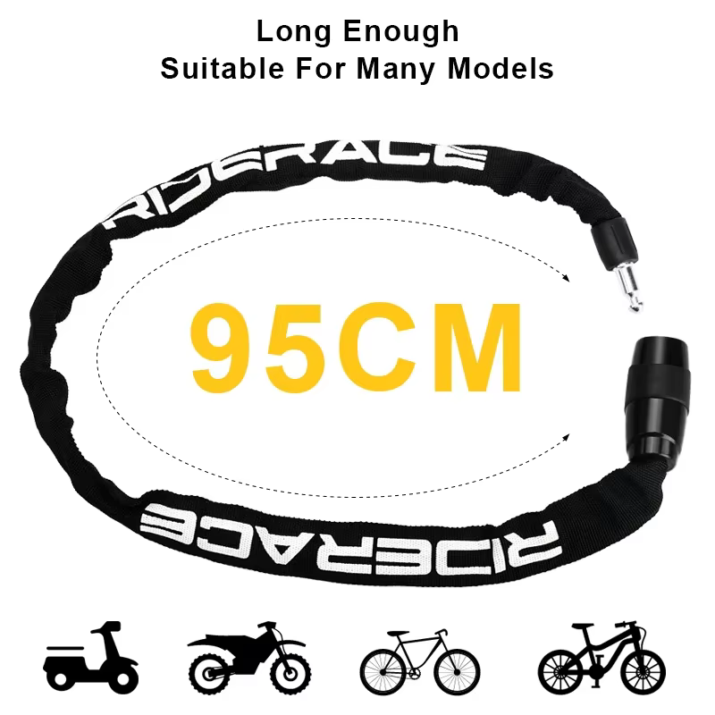 Verrou de chaîne de vélo portable antivol haute sécurité