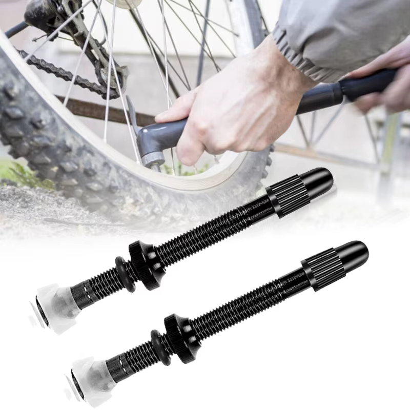 H9EE 2x tiges Valves pneus sous vide pour vélos assurant une étanchéité étanche une conduite sûre