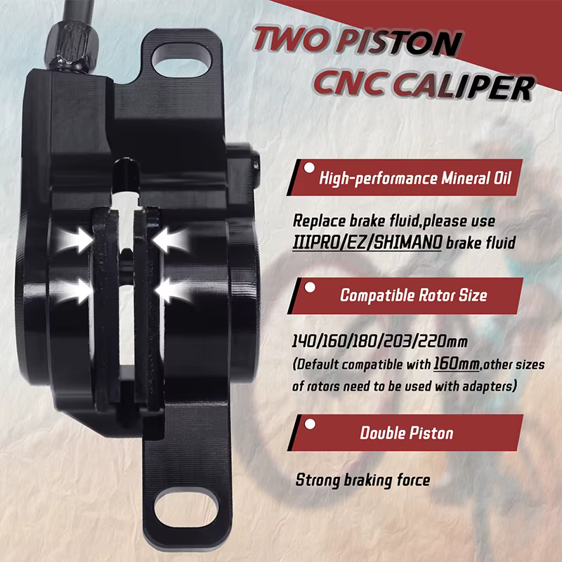IIIPRO 2 Piston vélo hydraulique frein à disque ensemble route VTT freins hydrauliques vtt