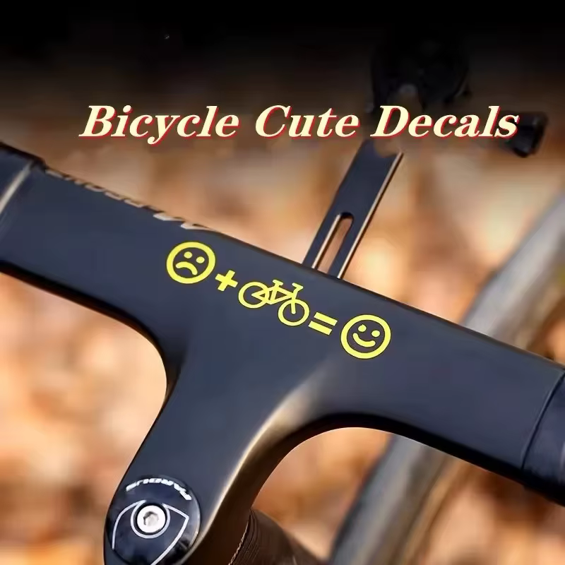 1 ensemble d'autocollants personnalisés pour vélo