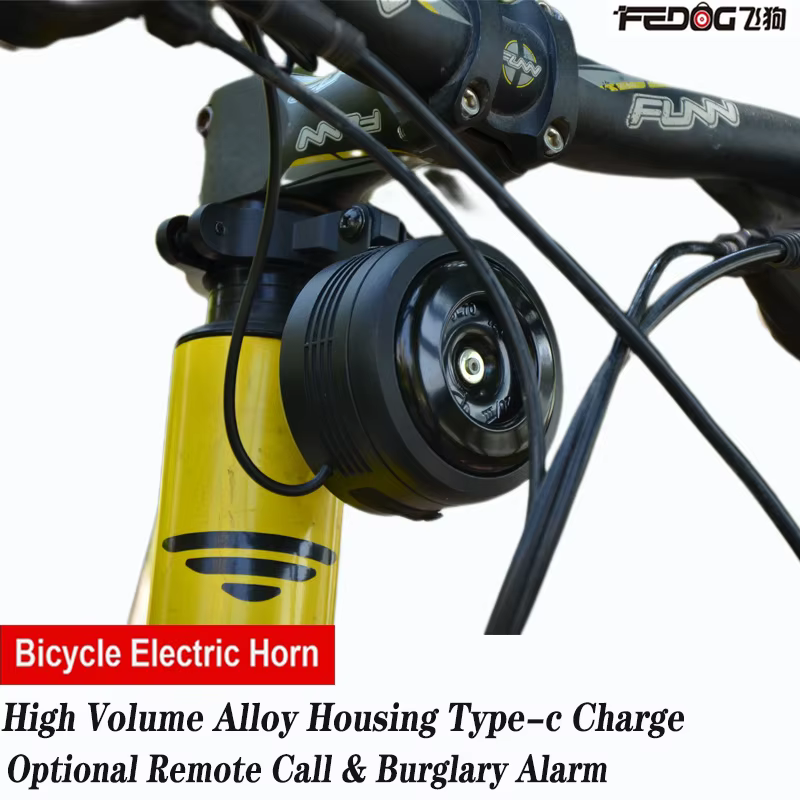 FEDOG vélo klaxon électrique super fort alarme antivol scooter vtt VTT