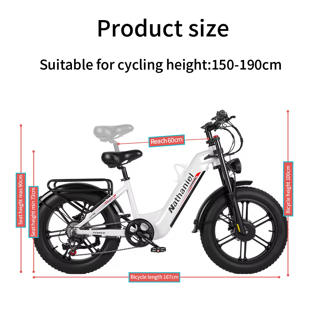 Vélo électrique Nathaniel SYR08 2000W à double moteur