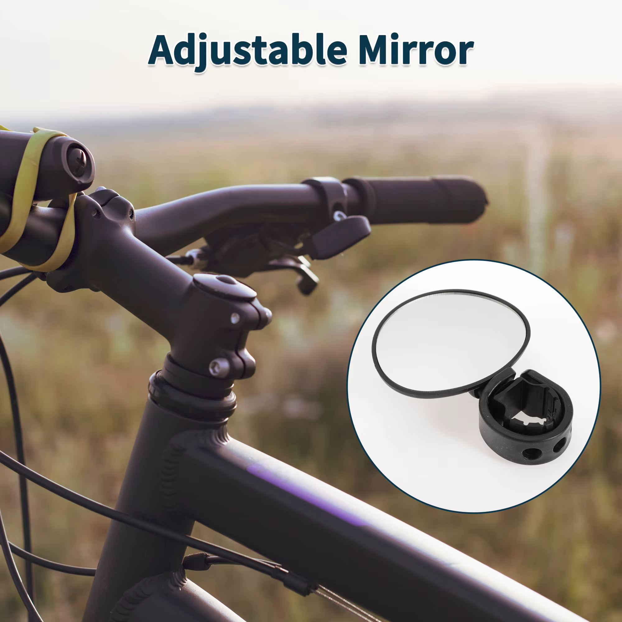 X Autohaux vélo rétroviseur 9.5x6.8cm avant