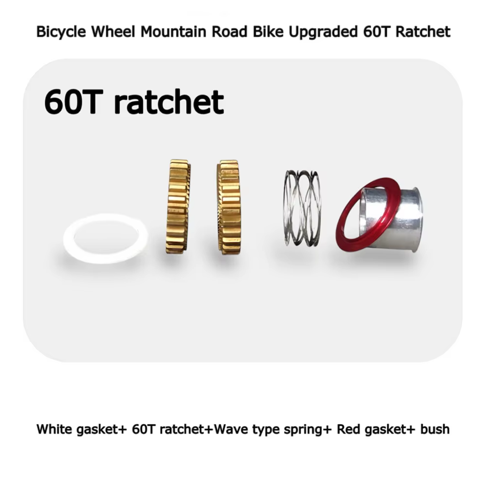 Kit d'entretien de moyeu de vélo, cliquet étoile doré 60 dents, moyeux pour VTT et vélos de route