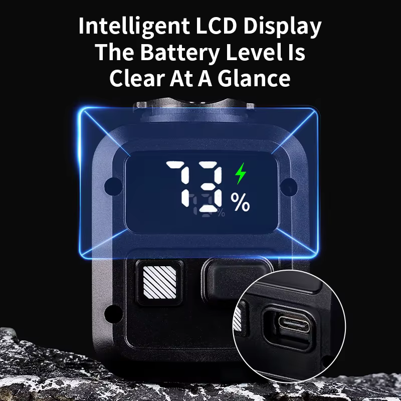 ESLNF haute luminosité 1200 Lumens phare de vélo en alliage d'aluminium 4000mAh feu avant