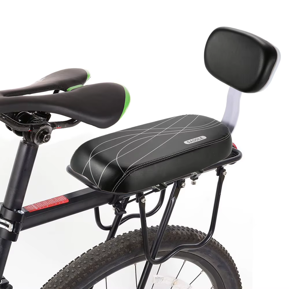 Siège arrière de vélo en cuir PU pour enfants