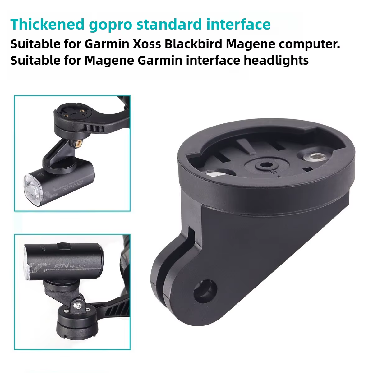 Adaptateur de support de montage combiné pour Garmin Gopro