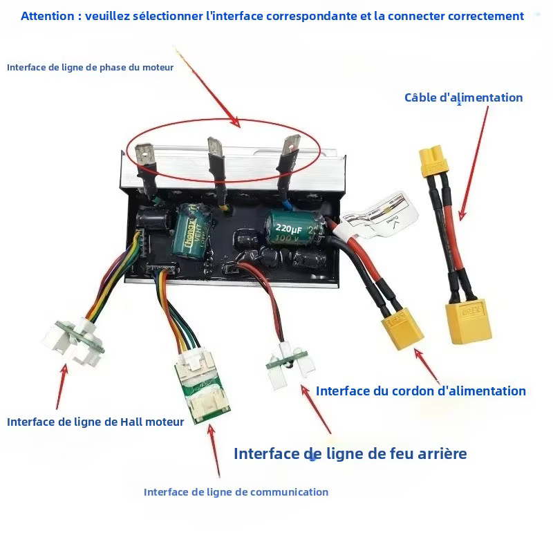 Kit de commande intelligent pour trottinette électrique Xiaomi Elite - 1200W