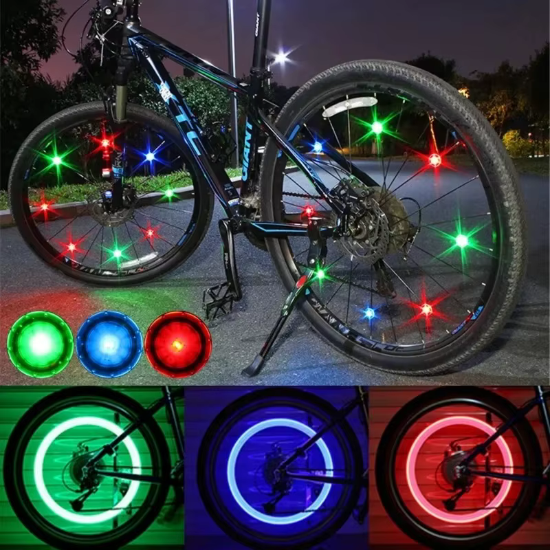 Feux de rayons de vélo étanches et brillants