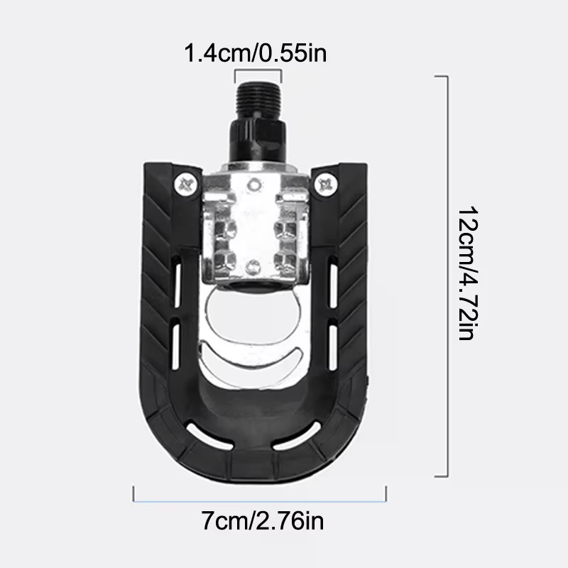 Pédales de vélo pliantes avec bandes réfléchissantes