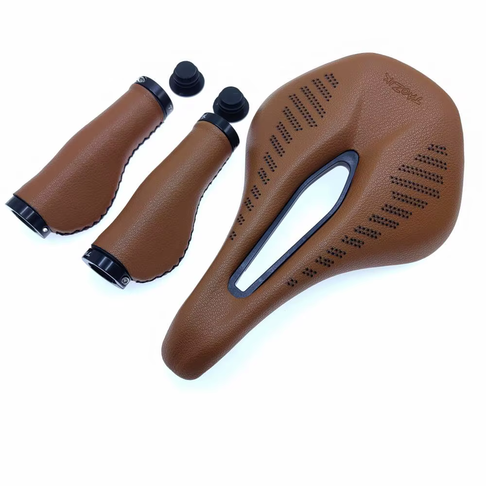 Selle de vélo respirante en cuir PU