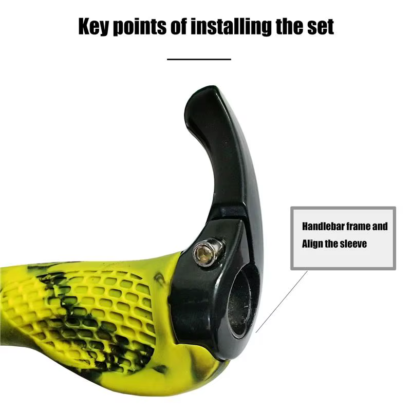 Poignées de vélo ergonomiques pour guidon de vélo