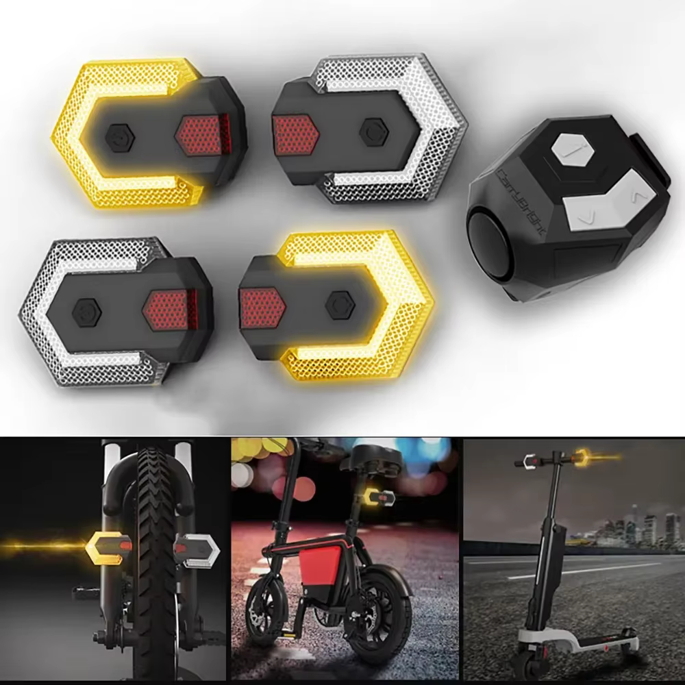 Clignotant de vélo + klaxon de cloche électronique de vélo pour LED