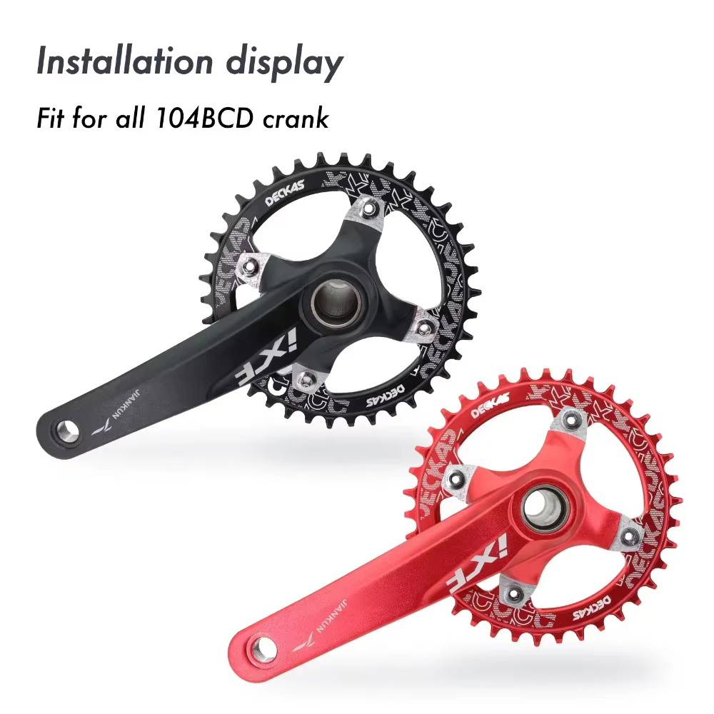 Deckas plateau de vélo rond 104 BCD 30T 32T 34T 36T 38T 40T 46 48 50T vtt