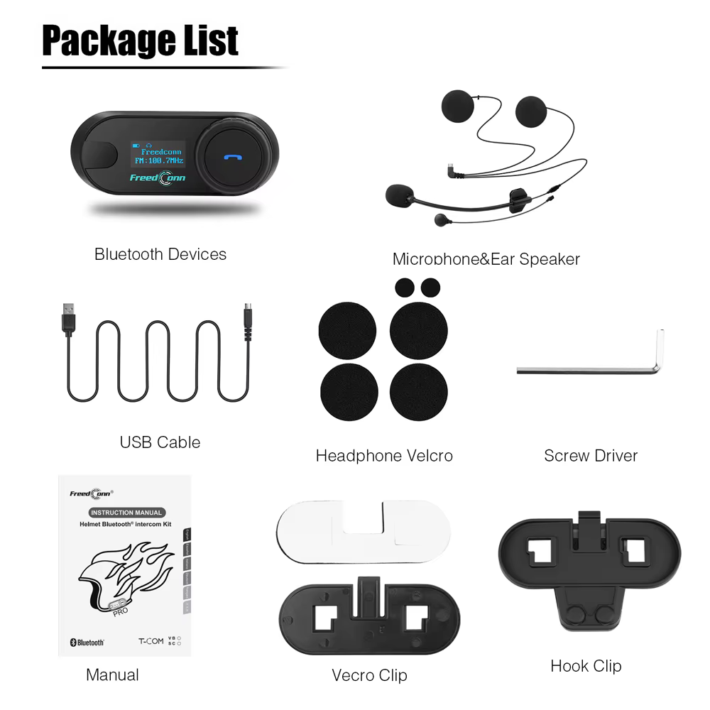 Bluetooth moto Interphone casque