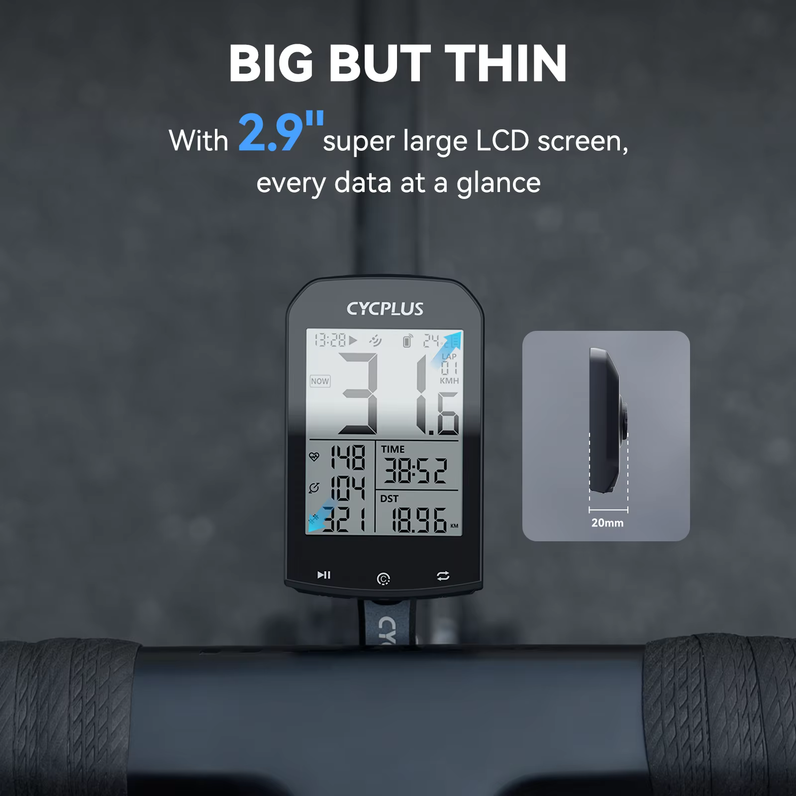 Ordinateur de vélo GPS CYCPLUS M1