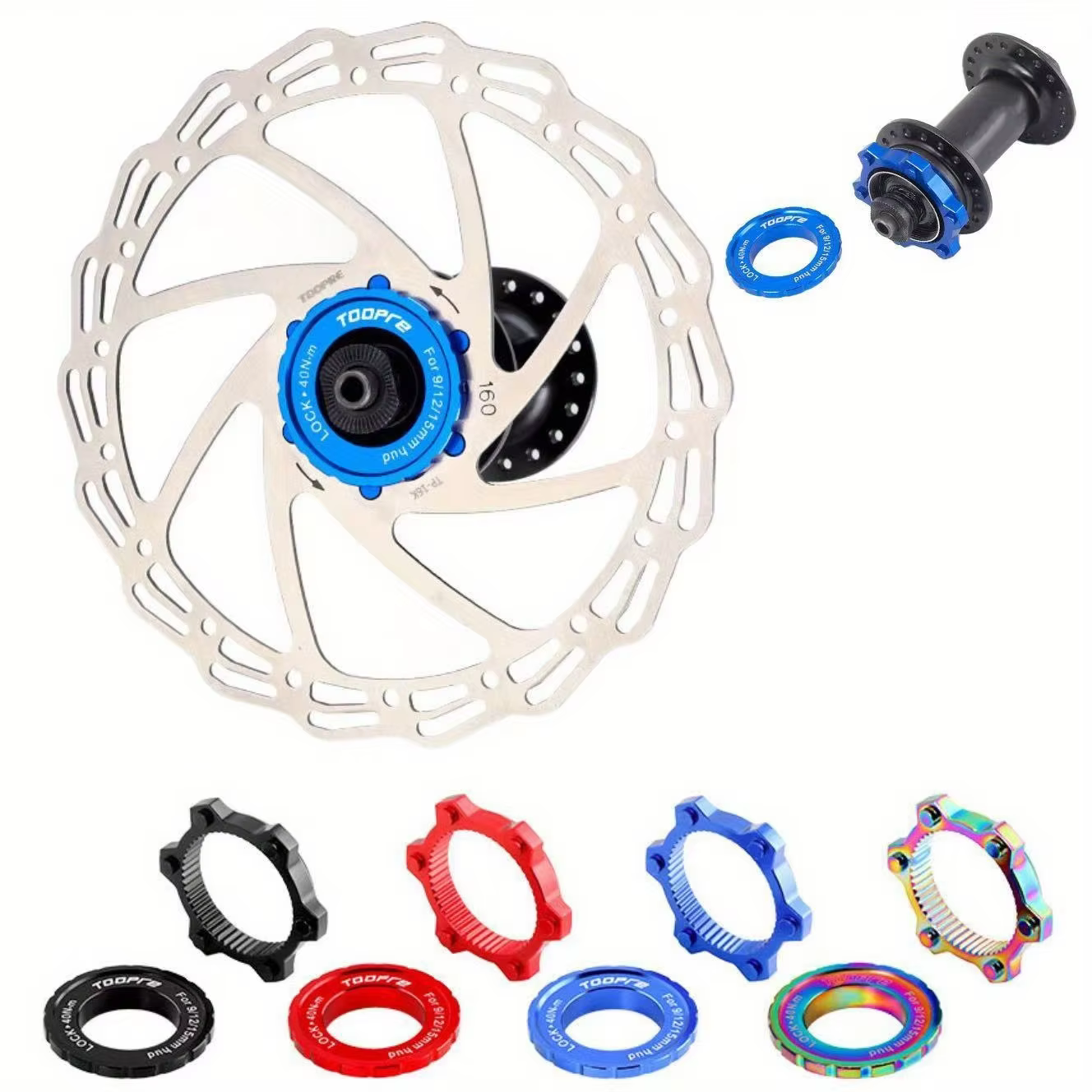 Adaptateur de moyeu de vélo à 6 trous