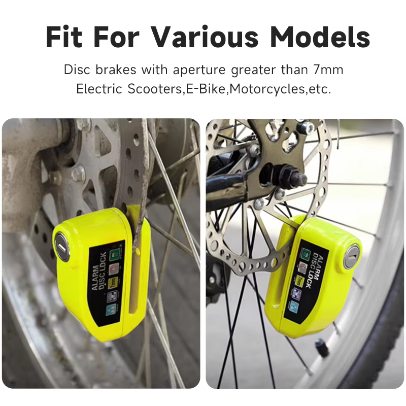 Scooter électrique moto alarme disque serrure métal étanche antivol freins