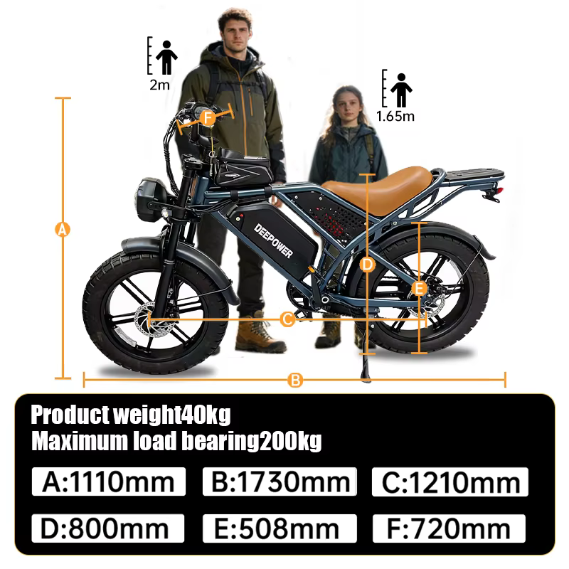 Vélo électrique QS7, moteur sans balais 1500W