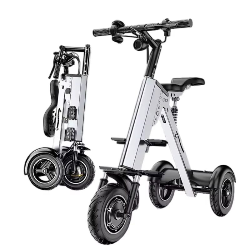 Mini Tricycle Électrique Pliable en Alliage d'Aluminium pour Adulte et Enfant