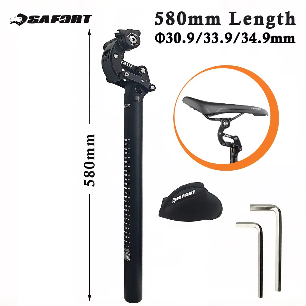 SAFORT – tige de selle pliable pour vélo électrique
