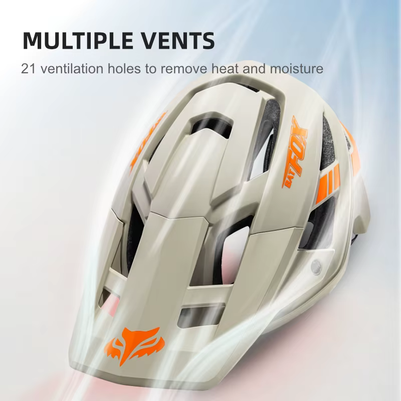BATFOX casque de cyclisme tout-terrain Durable léger Ventilation confortable hommes femmes ajustement réglable