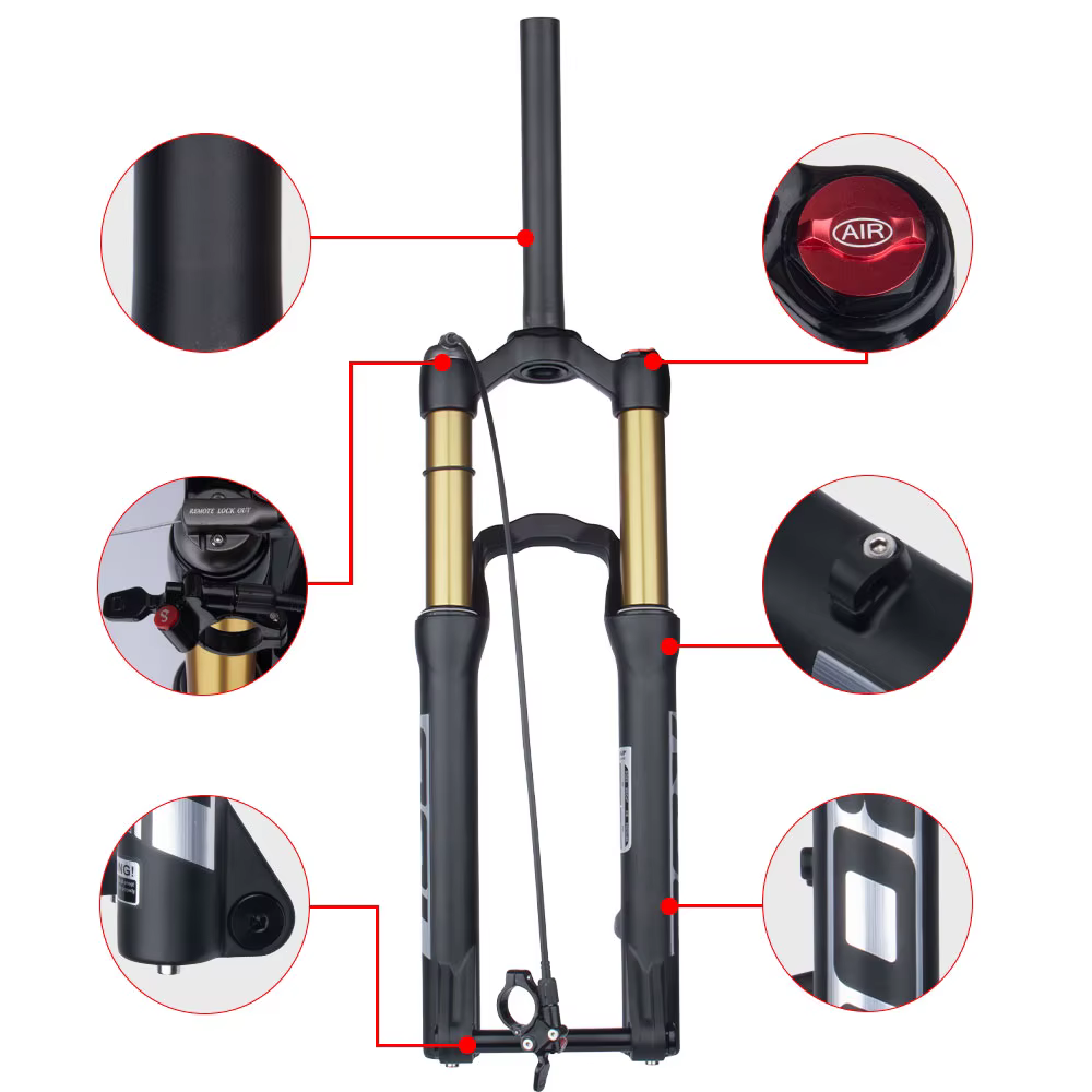 Bolany-Fourche avant de vélo avec arbre de baril