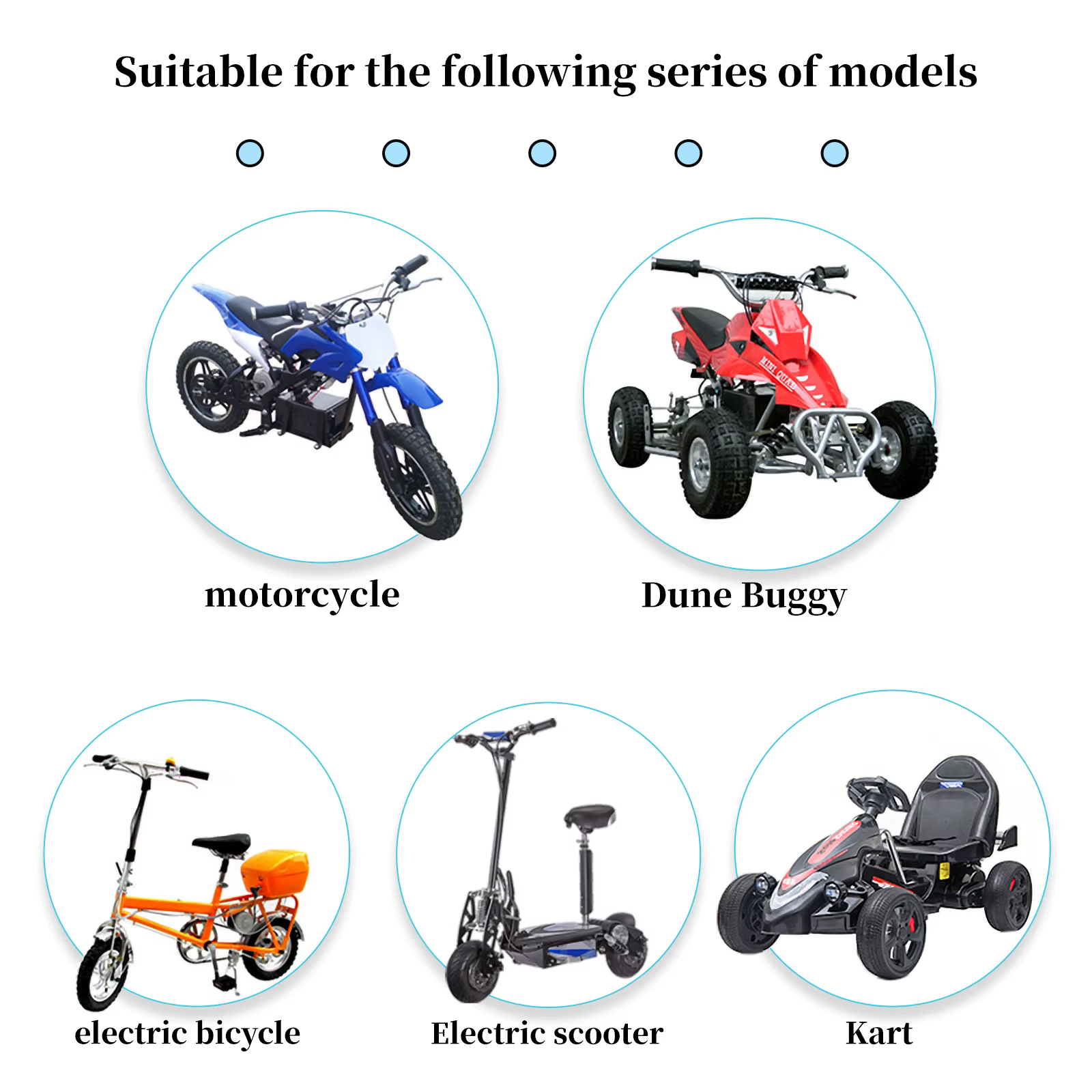 Kits de conversion de scooter électrique Kunray 1000W/1500W/1600W/1800W