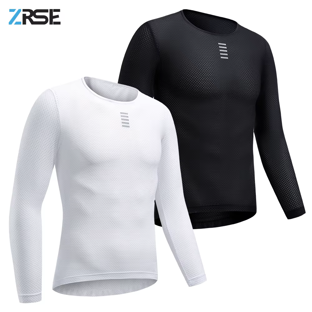 ZRSE hommes cyclisme couche de Base Jersey sweat à manches longues vêtements de vélo route vtt vélo vêtements réfléchissant respirant maille