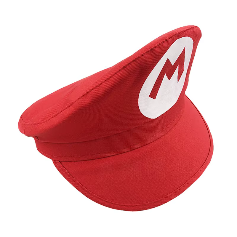 Chapeau rouge Super Mario Odyssey, casquette de Cosplay Anime, accessoire de Costume de personnage classique Mario pour les Fans