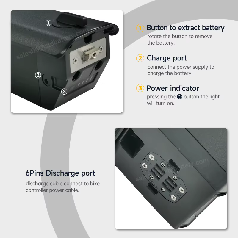 Batterie 48V bal 37Eddie Ion 18650 pour vélo électrique