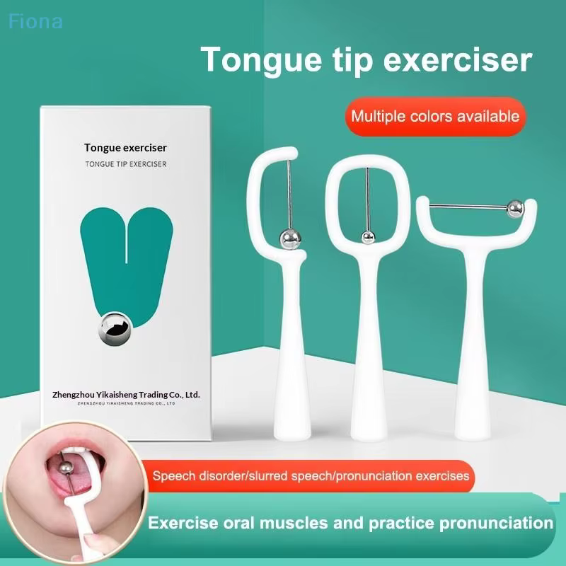 ☭ Ensemble d'exercices pour la pointe de la langue, entraîneur musculaire oral pour la thérapie orthophonique, exercices de prononciation et d'avalation
