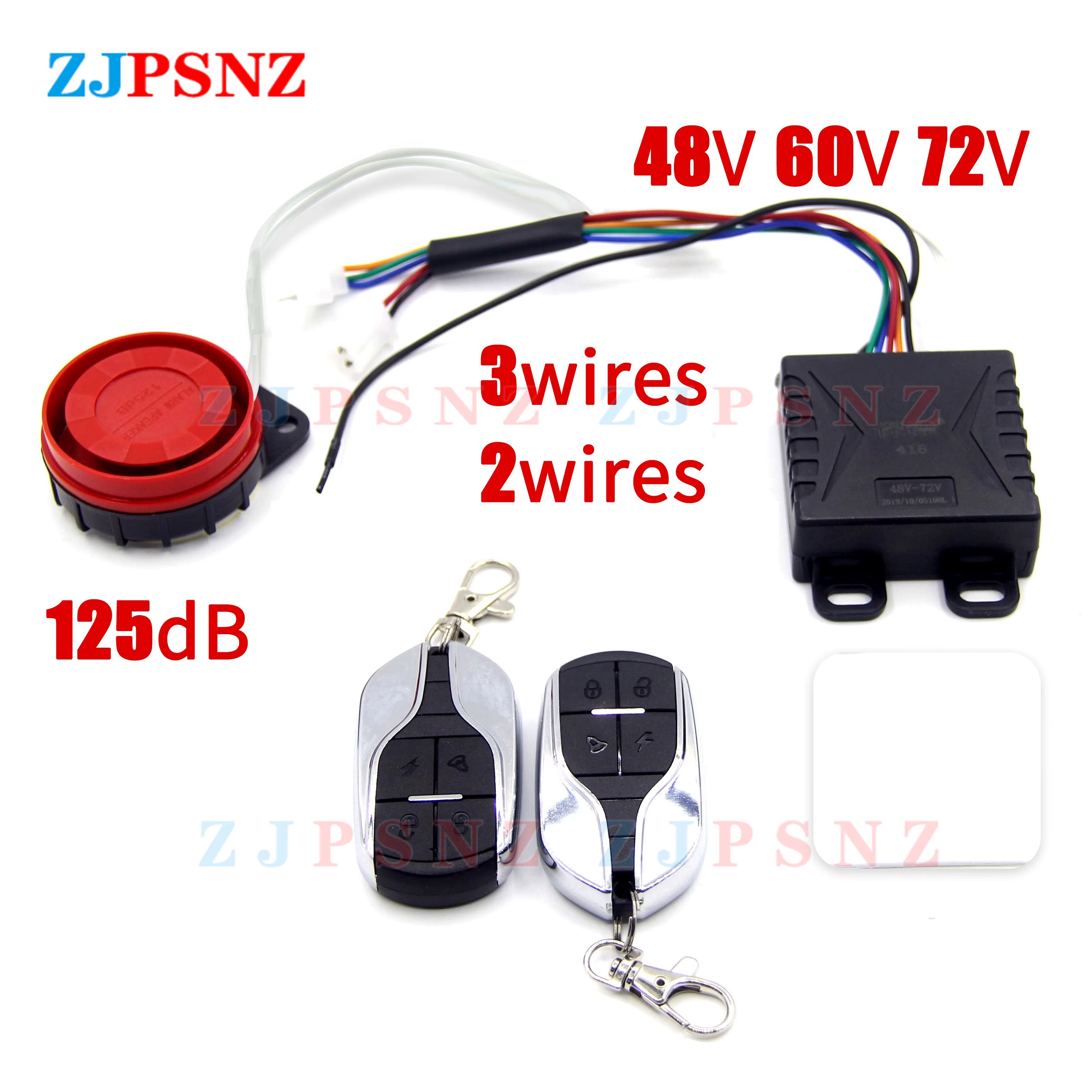 Système d'alarme intelligent pour vélo électrique 48V/60V/72V