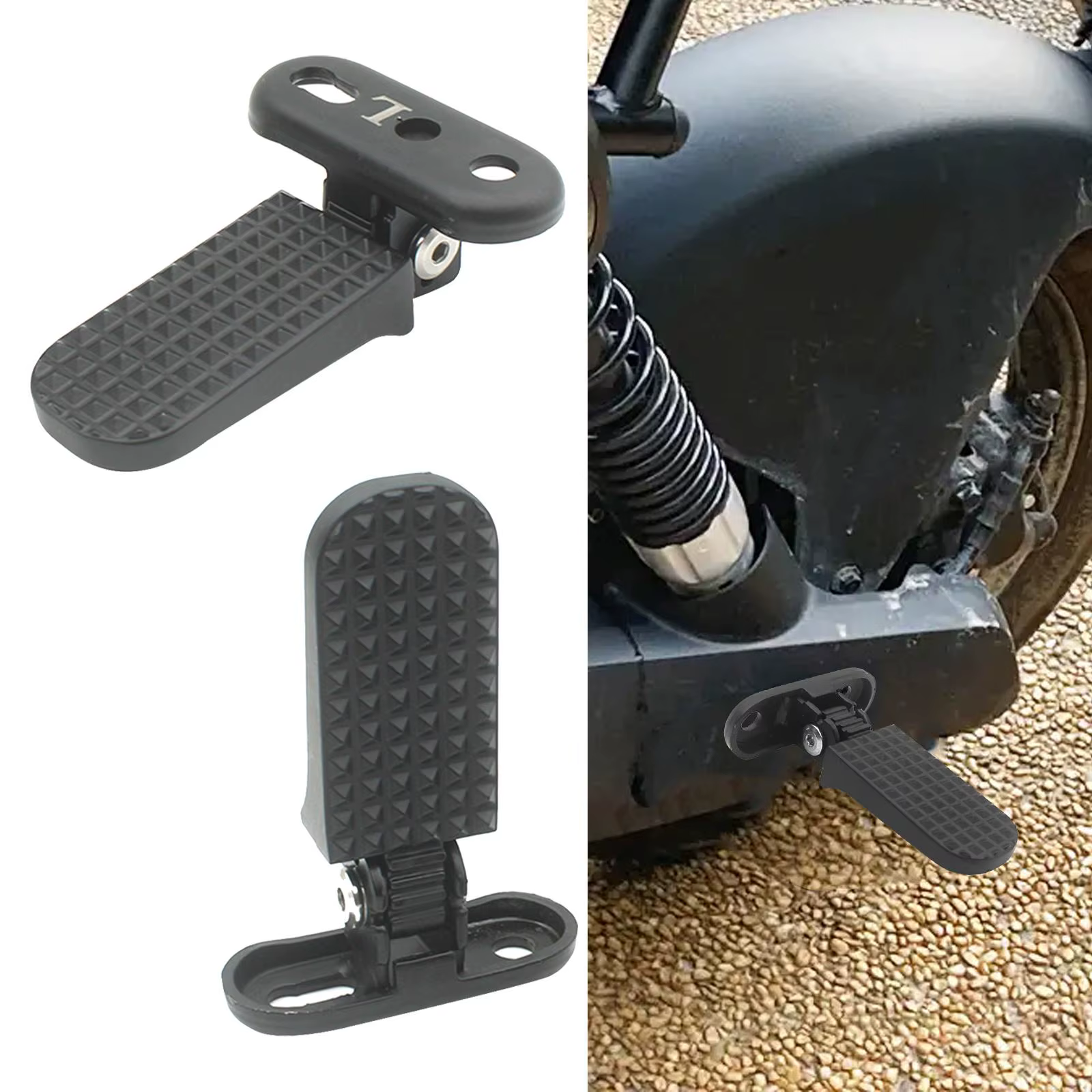 2 pédales pliantes antidérapantes pour vélo