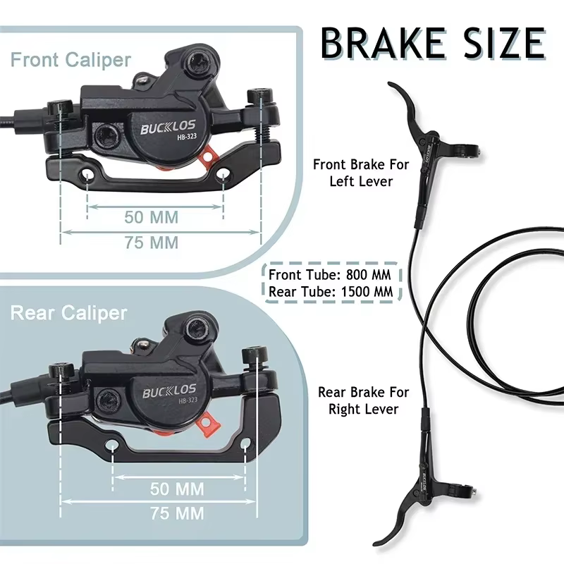 Kit de freins à disque hydrauliques pour vélo