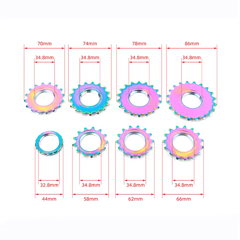 POLSO violet roue libre de vélo à engrenages fixes AL-7075 13T 14T 15T 16T 17T 18T 20T
