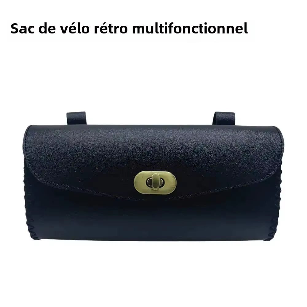 Sac de vélo rétro en cuir PU
